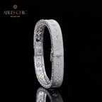Stoffklee-Armband mit Sternenzirkon 5776