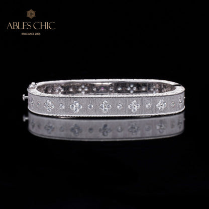 Stoffklee-Armband mit Sternenzirkon 5776