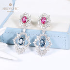Ovale Edelstein-Chandlier-Ohrringe 5145
