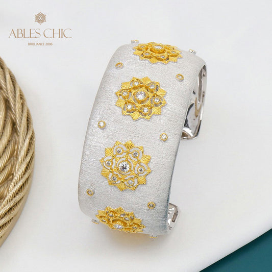 Stoffmuster Blumenarmband 5636
