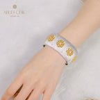 Stoffmuster Blumenarmband 5636