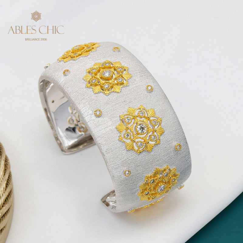 Stoffmuster Blumenarmband 5636