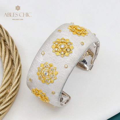 Stoffmuster Blumenarmband 5636