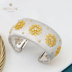 Stoffmuster Blumenarmband 5636