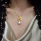Mabe Pearl Filigraner Blattanhänger 5820