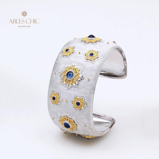 Seidiges breites Armband mit Sternensteinen 5455