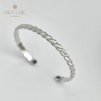 Mattes Armband mit Seilmuster 5921
