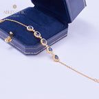 Natürliches Saphir-Kettenarmband 5850
