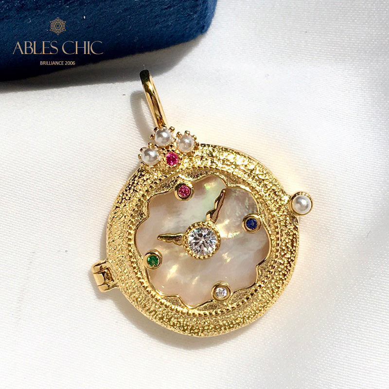 Taschenuhr-Medaillon-Halskette 5788