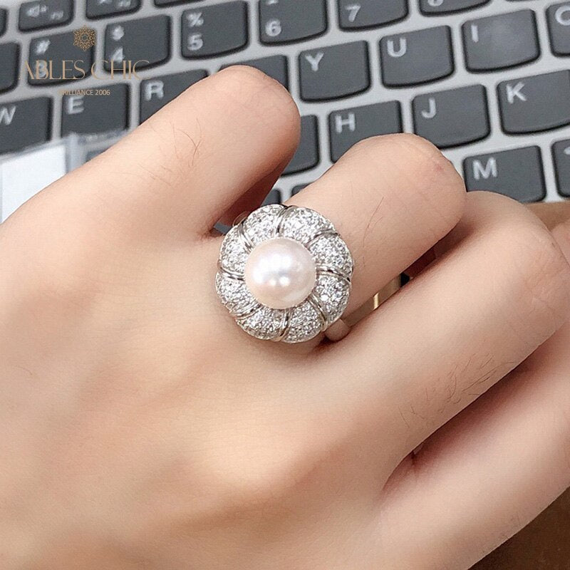 Akoya-Perlen-Blumenring 5783