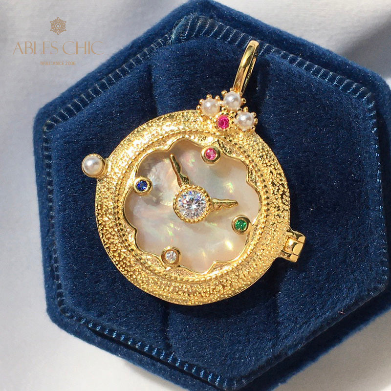Taschenuhr-Medaillon-Halskette 5788