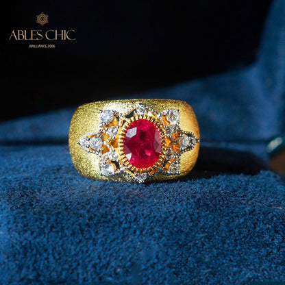 Saphirblumen-Seidenring 6065