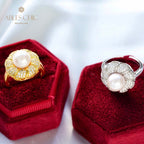 Akoya-Perlen-Blumenring 5783