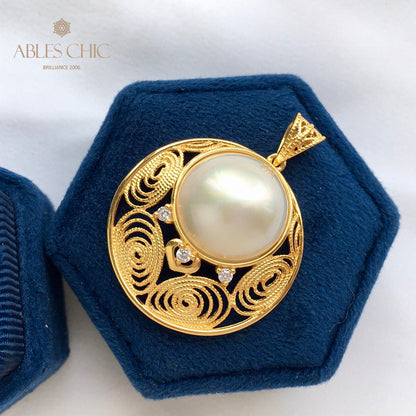 Mabe Pearl Filigrananhänger 5843