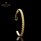 Mattes Armband mit Seilmuster 5921