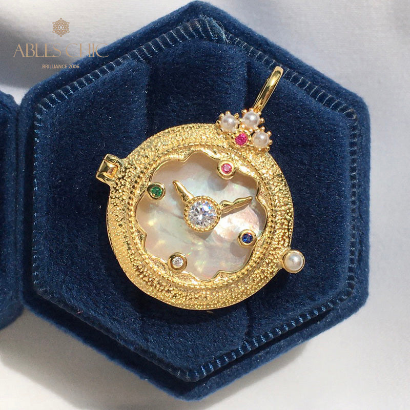 Taschenuhr-Medaillon-Halskette 5788