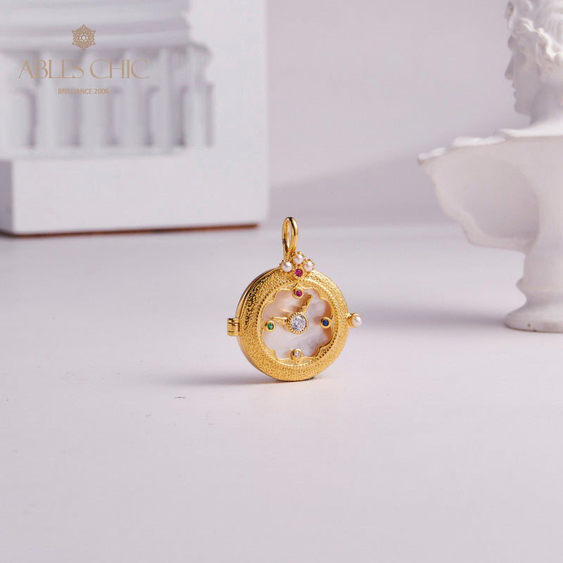 Taschenuhr-Medaillon-Halskette 5788