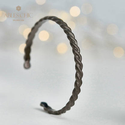Mattes Armband mit Seilmuster 5921