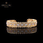 Armband mit floralem Laubsägenmuster 6040