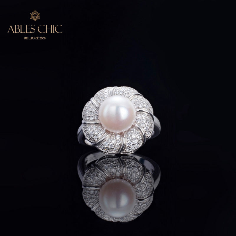 Akoya-Perlen-Blumenring 5783