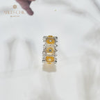 Luftiger offener Ring mit Blumengirlande 6047