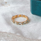 Aquamarin Stapelring 6042