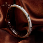 Rubinarmband mit Sternenmuster und Laubsägearbeit 5711