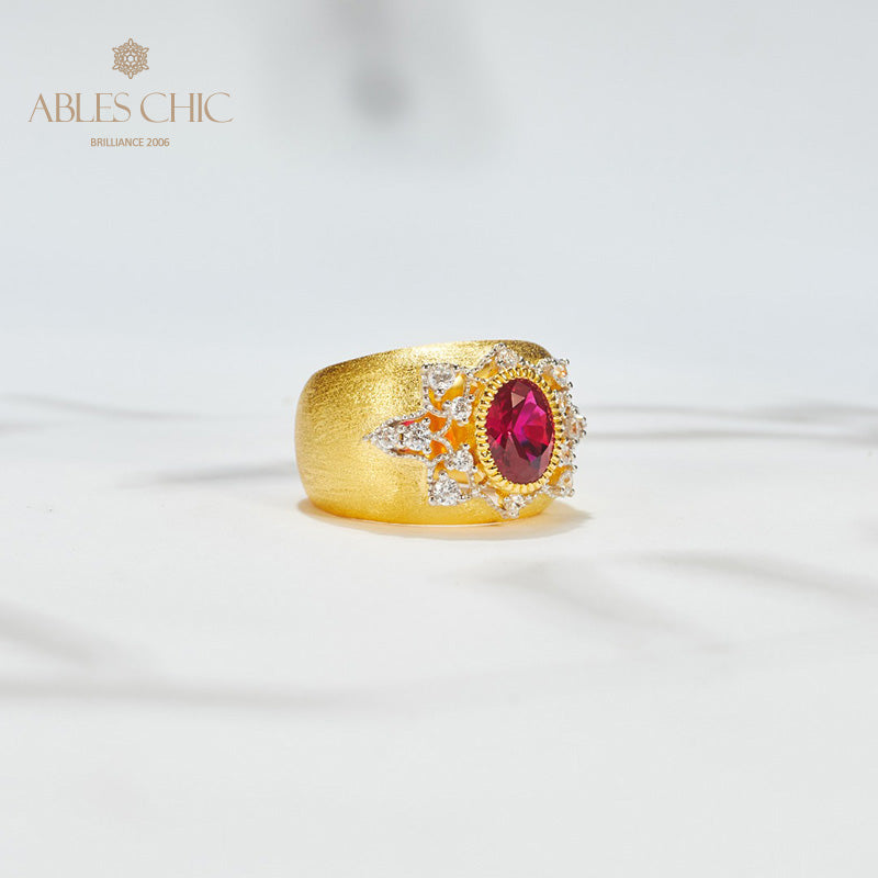Saphirblumen-Seidenring 6065
