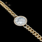 Griechisches Athena Flip-Medaillon-Armband