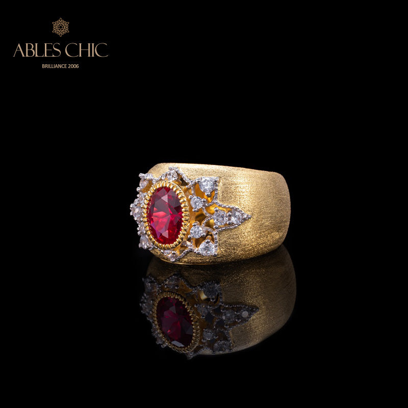 Saphirblumen-Seidenring 6065