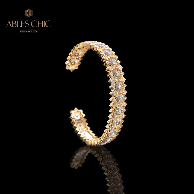 Armband mit floralem Laubsägenmuster 6040