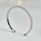 Mattes Armband mit Seilmuster 5921