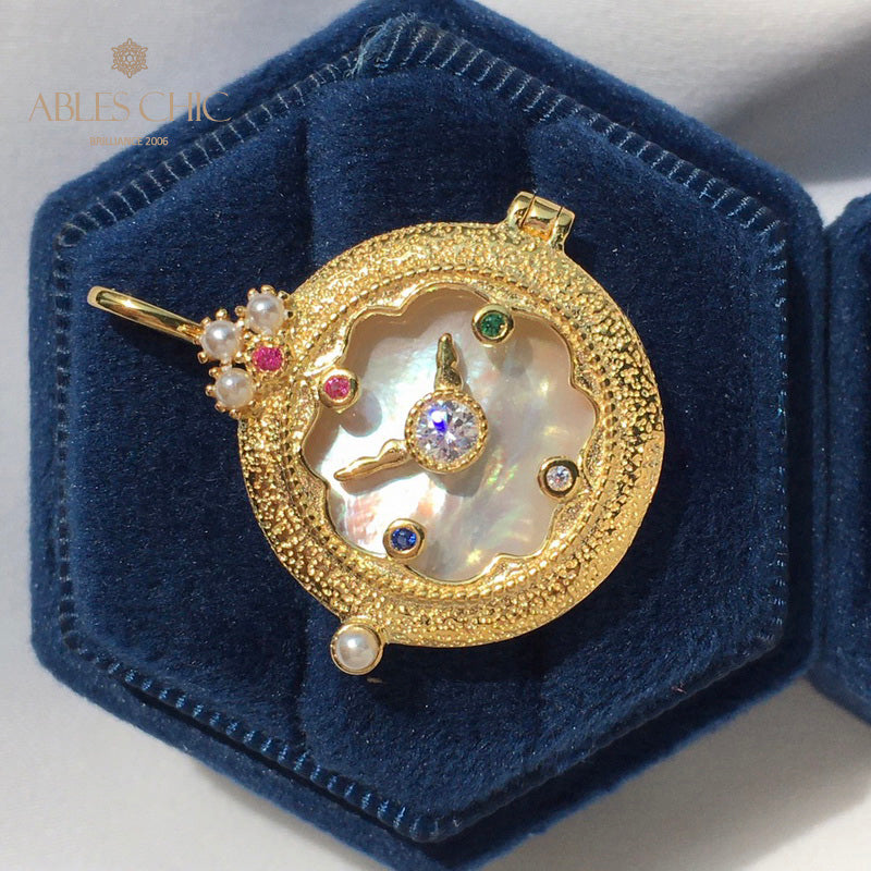 Taschenuhr-Medaillon-Halskette 5788