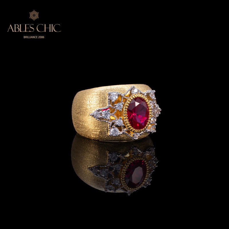 Saphirblumen-Seidenring 6065