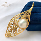 Mabe Pearl Filigraner Blattanhänger 5844