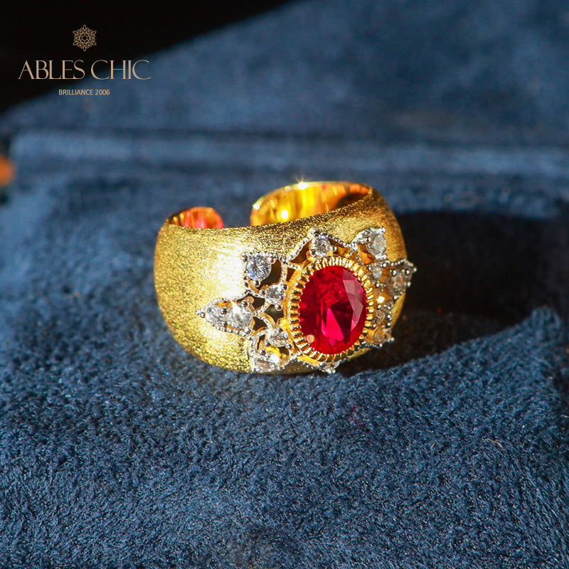 Saphirblumen-Seidenring 6065
