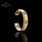 Florales Smaragd-Seidenarmband 6039