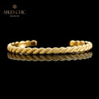 Mattes Armband mit Seilmuster 5921