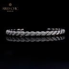 Mattes Armband mit Seilmuster 5921