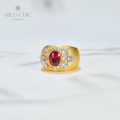 Saphirblumen-Seidenring 6065