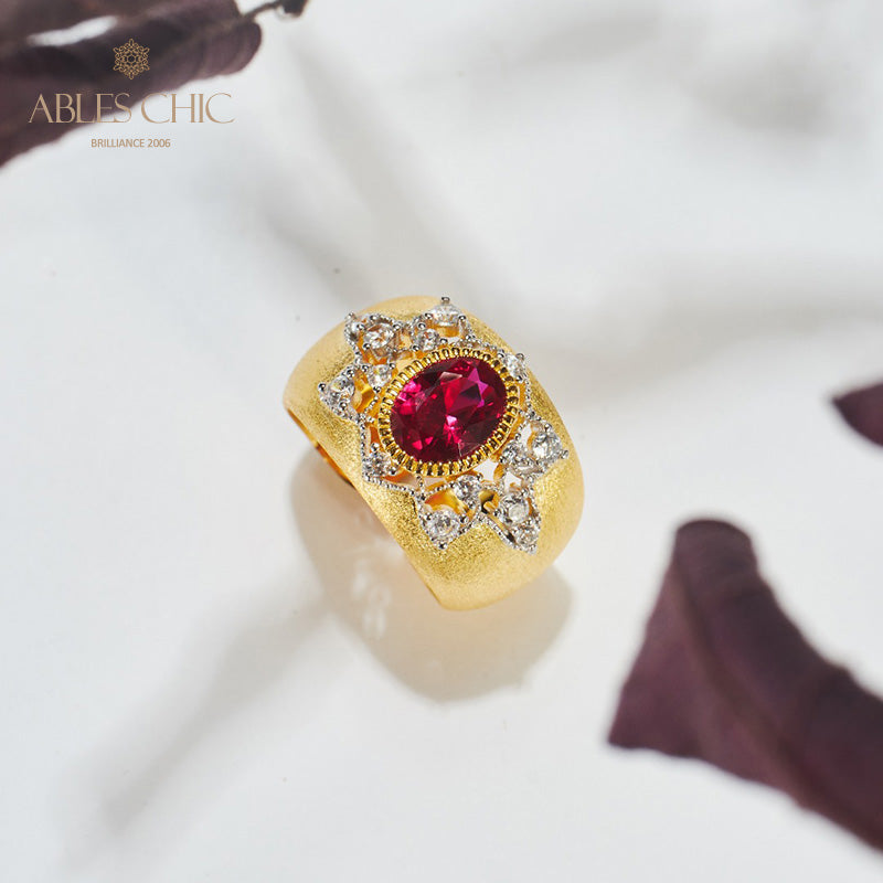 Saphirblumen-Seidenring 6065