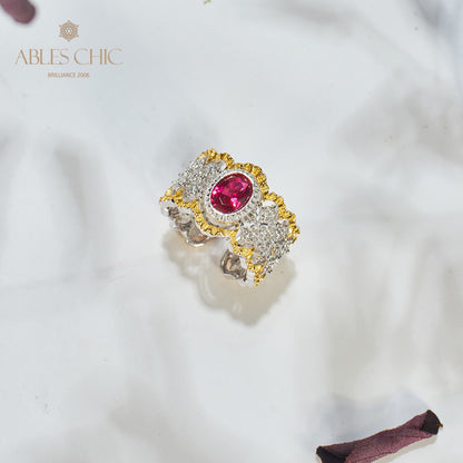 Rubin-Spitzen-Blumenring 6048