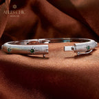 Rubinarmband mit Sternenmuster und Laubsägearbeit 5711