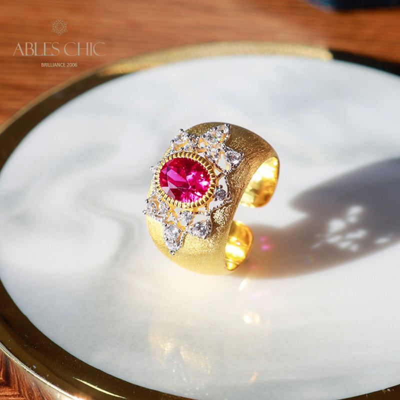 Saphirblumen-Seidenring 6065