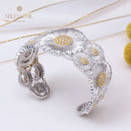 Offenes Armband mit Gänseblümchenblüten 5254