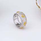 Sternenblumen-Seidenring 5025