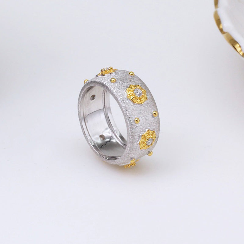 Sternenblumen-Seidenring 5025
