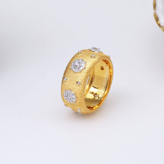 Sternenblumen-Seidenring 5027