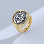 Medusa Griechische Münze Dicker Ring R1076